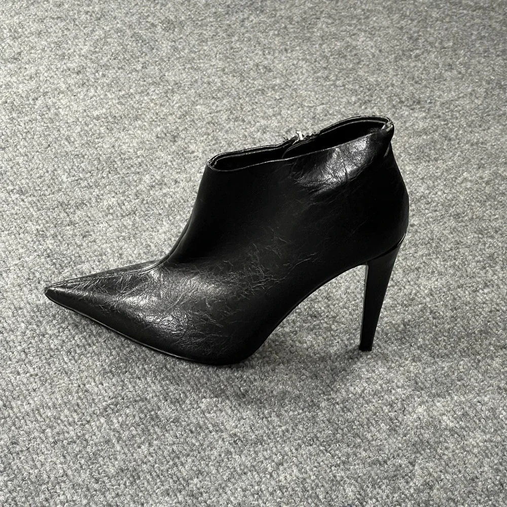 Topshop Harlow Women's Black Pointed Toe Ankle Boots EU 35 / US 4.5 Heel Booties